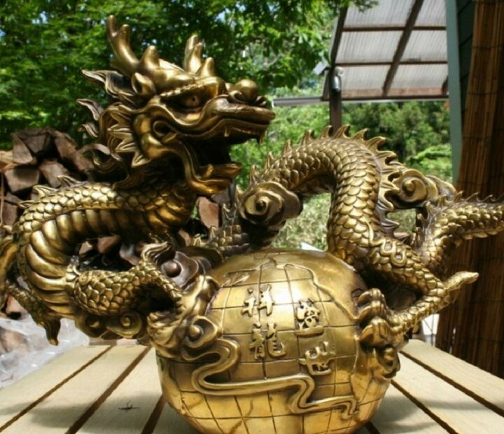 楽天市場】龍の置物 龍 特大 置物 大 おしゃれ 高級 竜 金 ドラゴン 