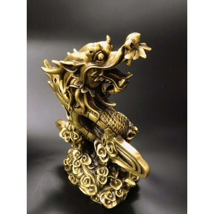 楽天市場】【ランキング1位6冠達成】【人気商品】 昇龍 銅製 置物 開運 