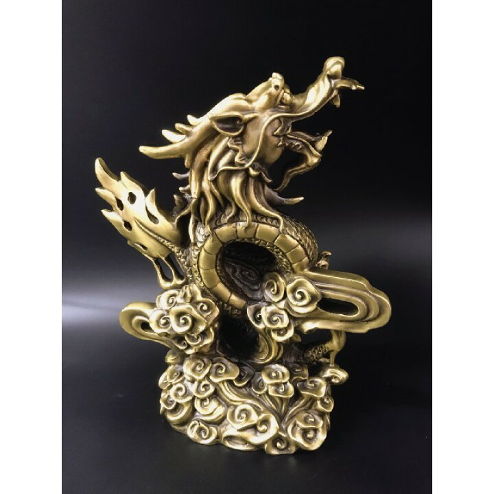 楽天市場】【ランキング1位6冠達成】【人気商品】 昇龍 銅製 置物 開運 
