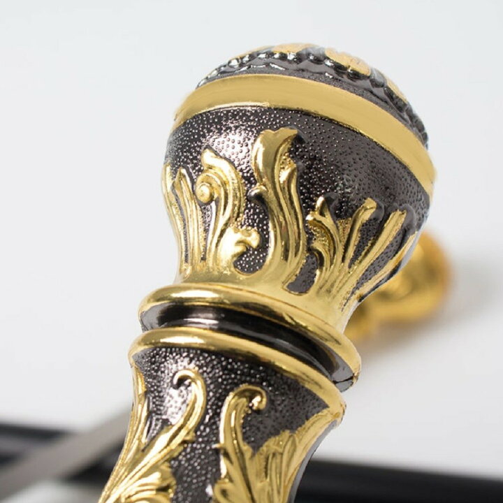 楽天市場】杖 黒金 花 彫刻 球体 真鍮杖 つえ ステッキ おしゃれ 高級  