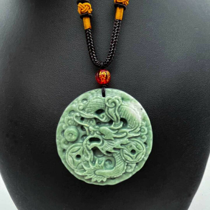 楽天市場】【Fashion SALE 20％OFF1/14日迄】 ネックレス 翡翠 龍神 羅 