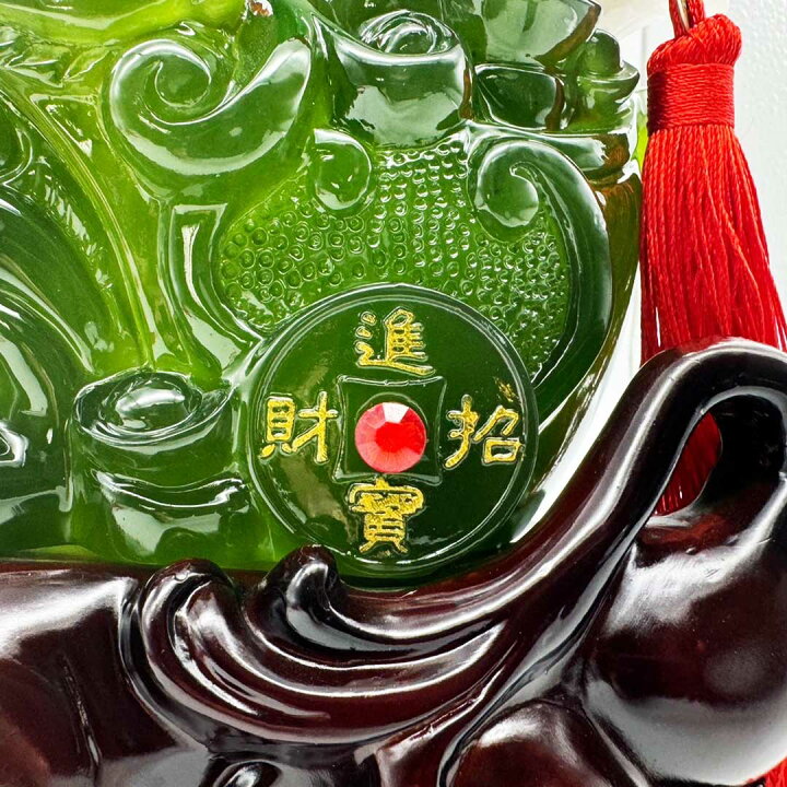 楽天市場】風水 招財龍と翡翠白菜 置物 干支 辰 福 龍 竜 十二支 招財  