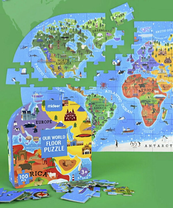 楽天市場 在庫限り ジグソーパズル 世界地図 2 取っ手付きケース 大型ピース100ピース パズル 知育玩具 知育 知育 幼児 子供 教育 教材 はめこみ おもちゃ 遊び 知育遊び 学べる 5歳 6歳 子供 キッズ プレゼント 誕生日 教育玩具 ブラザー 模様作り Aio Online