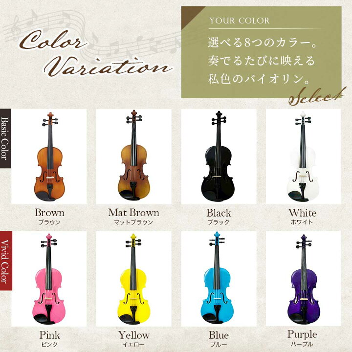 楽天市場】【楽天1位10冠達成】【人気商品】ヴァイオリン カラー 