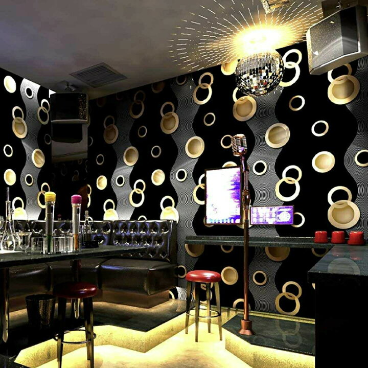 楽天市場 壁紙 輪っか ブラックゴールドorシルバーゴールド 53cm 950cm Diy のりなし かわいい おしゃれ クロス 補修 ラグジュアリー 北欧 賃貸壁紙 背景 プレゼント 贈物 厚手 シンプル ベッドルーム リビング お洒落 防音 リメイク Aio Online Store