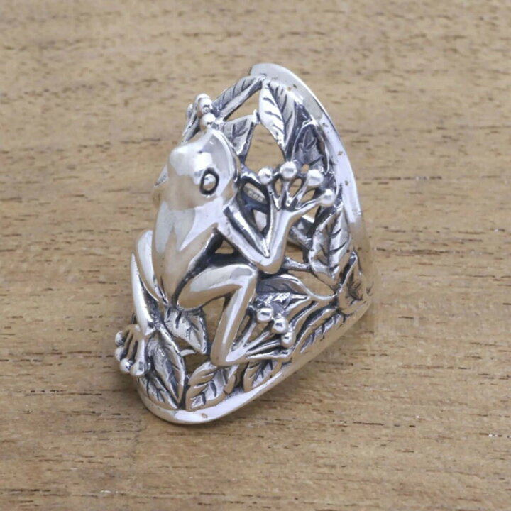 楽天市場】リング ジャンプ カエル 蛙 レトロ シルバーアクセサリー 