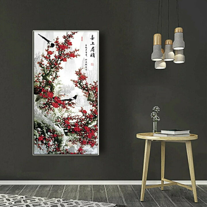 楽天市場 掛け軸 用 ポスター 梅の花 鳥 バード Bird 風水 タペストリー 掛軸用 壁掛け 室内 インテリア おしゃれ 絵 玄関 部屋 和室 飾り 壁 風水グッズ 金運 開運祈願 金運祈願 風水 アイテム 開運 金運 財産運 出世運 恋愛運 幸福