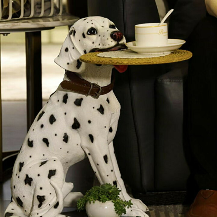 楽天市場】【楽天1位6冠達成】【人気商品】陶器 犬の置物 テーブル 