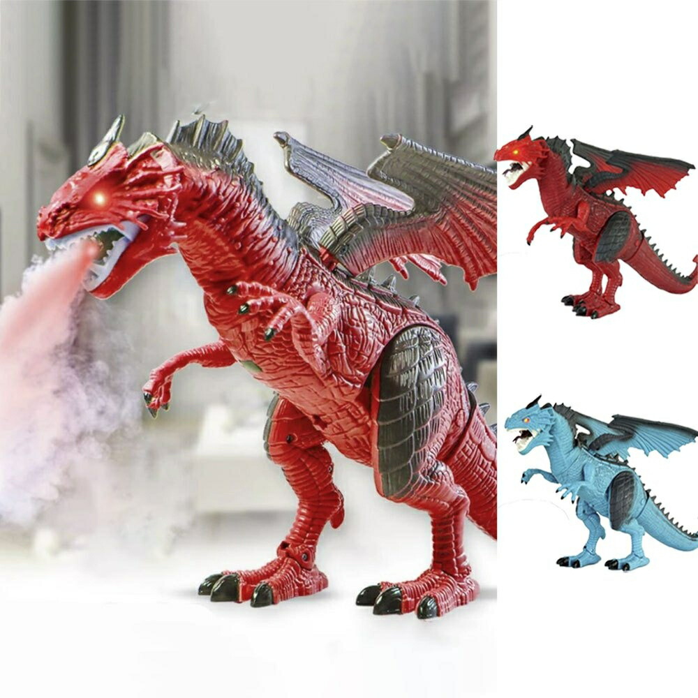 【楽天市場】玩具 ドラゴン ラジコン 霧吐く レッドorブルー 特大 竜