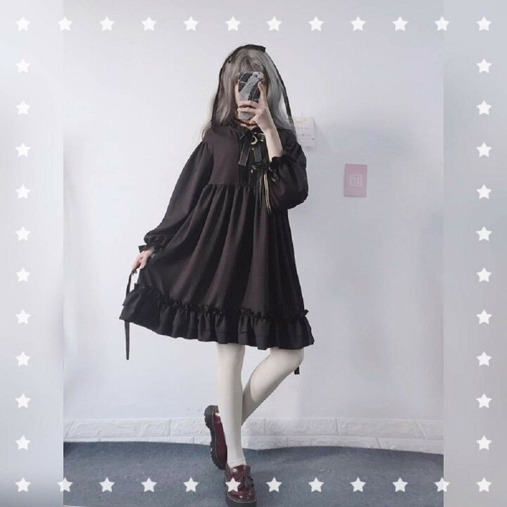 楽天市場 三日月 ロリータ ワンピース コスプレ 可愛い 長袖ワンピース 演出服 レディース 二次元衣装 美少女ウェア ゴシック ゴスロリ Aio Online Store