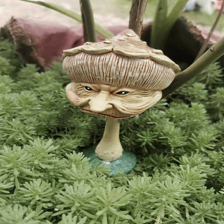 楽天市場】【在庫限り】【人気商品】 置物 キノコ マダム 茸 