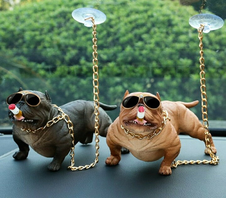 楽天市場 ブルドッグ 装飾 カーインテリア 車 カーアクセサリー かわいい フレンチブルドック カッコいい サングラス イカツイ ダッシュボード 置物 吸盤 チェーン 喫煙 禁煙 犬 ｄｏｇ ファンキー カー用品 ドレスアップ ギフト プレゼント Aio Online Store