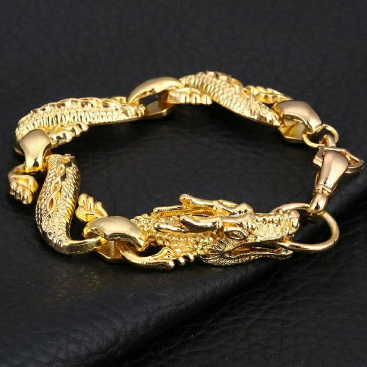 楽天市場】ゴールド ドラゴン ブレスレット アクセサリ— ビンテージ 