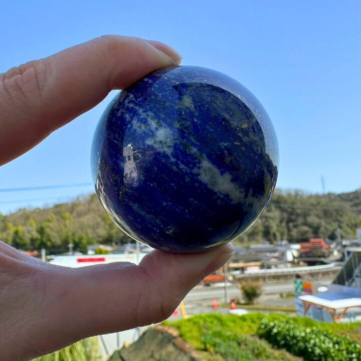 楽天市場】ラピスラズリ 天然水晶 球体 直径6cm スピリチュアル 玉 