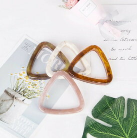 【普通郵便発送】 【在庫限り】 べっ甲 トライアングル バングル 2点セット レジン アクセサリー スクエアリング 腕輪 三角リング ナチュラル ボタニカル シンプル アジアン エスニック 北欧 ブレスレット ピンク べっこう柄