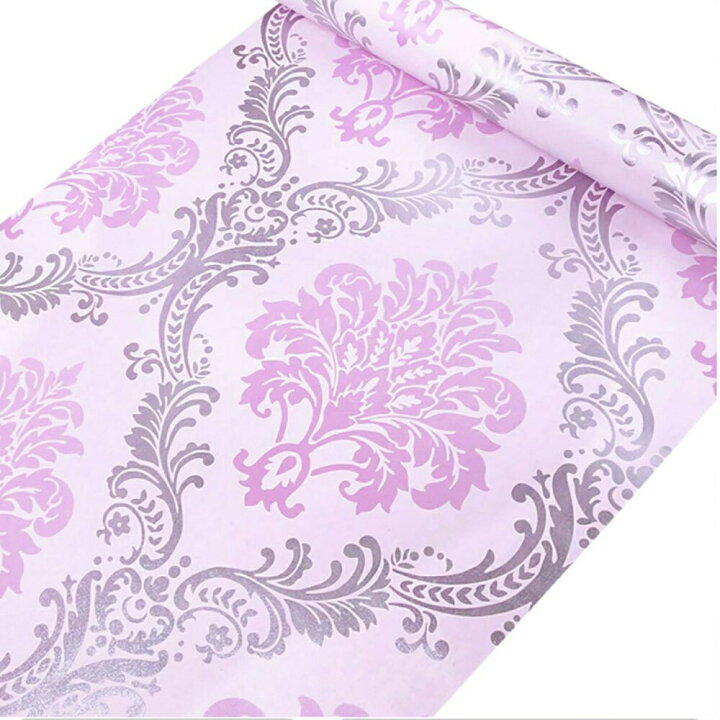 楽天市場 壁紙 ダマスク柄 ピンク 3本セット Damask 45cm 1000cm シールタイプ Diy かわいい おしゃれ クロス 補修 ラグジュアリー 北欧 賃貸壁紙 背景 プレゼント 贈物 シンプル ベッドルーム リビング お洒落 防音 リメイク リフォーム シート Aio Online Store