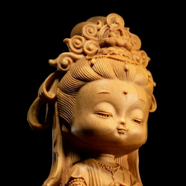 楽天市場 置物 仏像 二頭身 座禅菩薩 木製 観音像 彫刻 仏具 観音様 唐金 置物 オブジェ インテリア 美術品 仏教 寺 仏閣 神様 縁起物 飾り物 癒し 開運祈願 風水 商売繁盛 お守り 厄除け 魔除け スタイル 開運厄除 祈願成就 パワースポット
