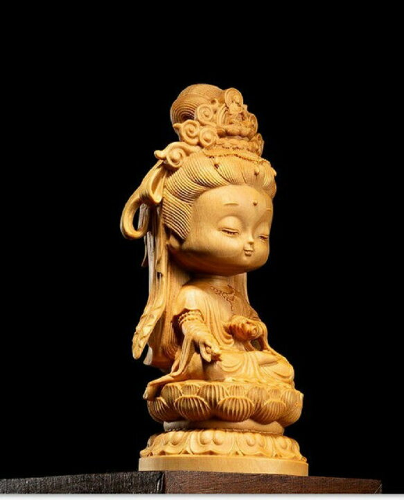 楽天市場 置物 仏像 二頭身 座禅菩薩 木製 観音像 彫刻 仏具 観音様 唐金 置物 オブジェ インテリア 美術品 仏教 寺 仏閣 神様 縁起物 飾り物 癒し 開運祈願 風水 商売繁盛 お守り 厄除け 魔除け スタイル 開運厄除 祈願成就 パワースポット