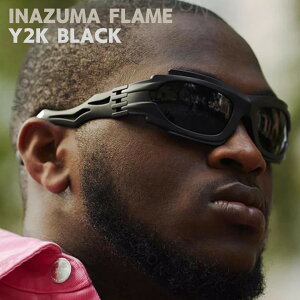 【在庫限り】 サングラス イナズマサングラス ブラック メガネ 稲妻 韓国ファッション レディース メンズ 男女兼用 パリピ バブリー お洒落 かわいい おしゃれ ファッションアイテム トレン