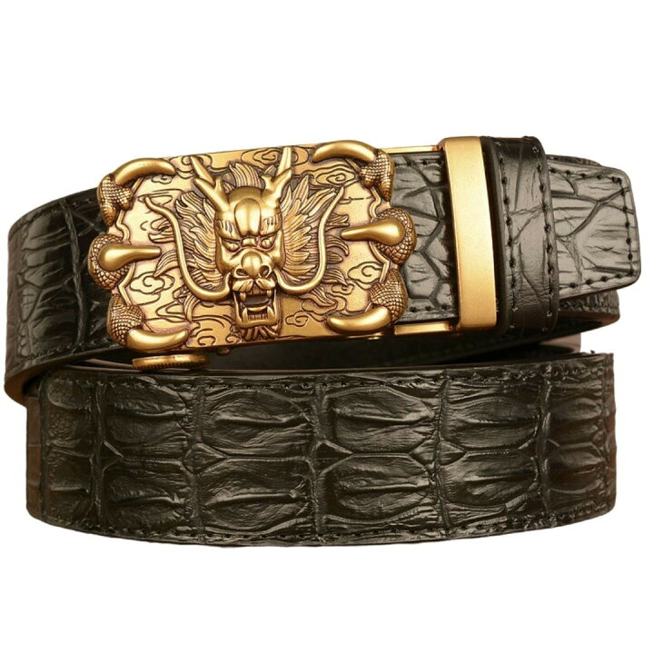 楽天市場】ベルト 龍 ーVer2ー ゴールドorシルバー バックルカラー2  