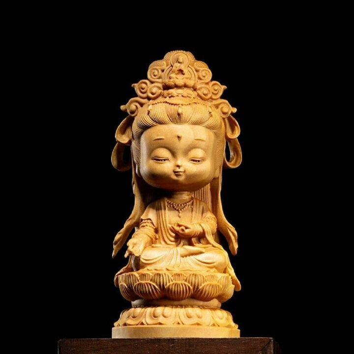 楽天市場 置物 仏像 二頭身 座禅菩薩 木製 観音像 彫刻 仏具 観音様 唐金 置物 オブジェ インテリア 美術品 仏教 寺 仏閣 神様 縁起物 飾り物 癒し 開運祈願 風水 商売繁盛 お守り 厄除け 魔除け スタイル 開運厄除 祈願成就 パワースポット