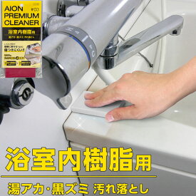 メーカー公式 アイオン 浴室内樹脂用汚れ落とし バススポンジ アルミナ砥粒 お風呂 湯アカ 黒ズミ 研磨 掃除 洗剤不要 水だけで使える 日本製