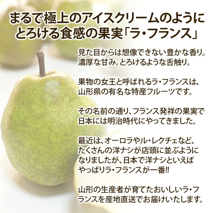 新作 大人気 ギフト ラ フランス 山形県産 大玉 5L 3玉 特秀品 フルーツ 洋梨 ご贈答 お歳暮 ラフランス 新作 大人気 ギフト ラ フランス 山形県産 大玉 5L 3玉 特秀品 フルーツ 洋梨 ご贈答 お歳暮 ラフランス