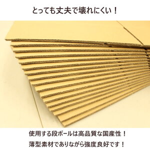 ダンボール箱60サイズB5対応(無地×20枚)【あす楽日本製段ボール梱包用通販用小物用宅配発送用ネットショップオークションフリマアプリ引越し引っ越し収納薄型素材無地ケース】