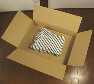 ダンボール箱100サイズB3対応(無地×40枚)(520×370×100)アパレル【送料無料あす楽日本製宅配用宅配箱段ボール梱包用通販用小物用ネットショップオークションフリマアプリ発送用宅配引越し引っ越し収納薄型素材無地ケース】