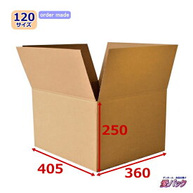ダンボール箱 段ボール 120サイズ オーダーメイド (無地×30枚) 日本製 ダンボール 段ボール箱 梱包用 通販用 小物用 引越し 引っ越し 収納 薄型素材 無地ケース