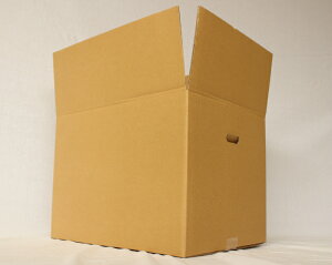 ダンボール箱120サイズ(無地×20枚)(450×350×330)中芯強化材質【送料無料あす楽日本製宅配用宅配箱段ボール持ち手付き梱包用通販用小物用ネットショップオークションフリマアプリ発送用宅配引越し引っ越し収納無地ケース】