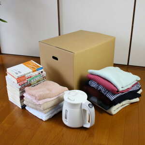 ダンボール箱120サイズ(無地×20枚)(450×350×330)中芯強化材質【送料無料あす楽日本製宅配用宅配箱段ボール持ち手付き梱包用通販用小物用ネットショップオークションフリマアプリ発送用宅配引越し引っ越し収納無地ケース】