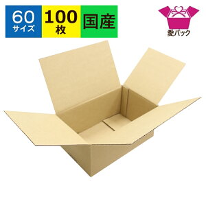ダンボール箱 段ボール コミック 60サイズ (290×180×125) 100枚 送料無料 日本製 ダンボール 段ボール箱 梱包 梱包用 宅配箱 宅配60 宅配 引越し 引っ越し フリマアプリ ボックス 小物用 漫画 収納
