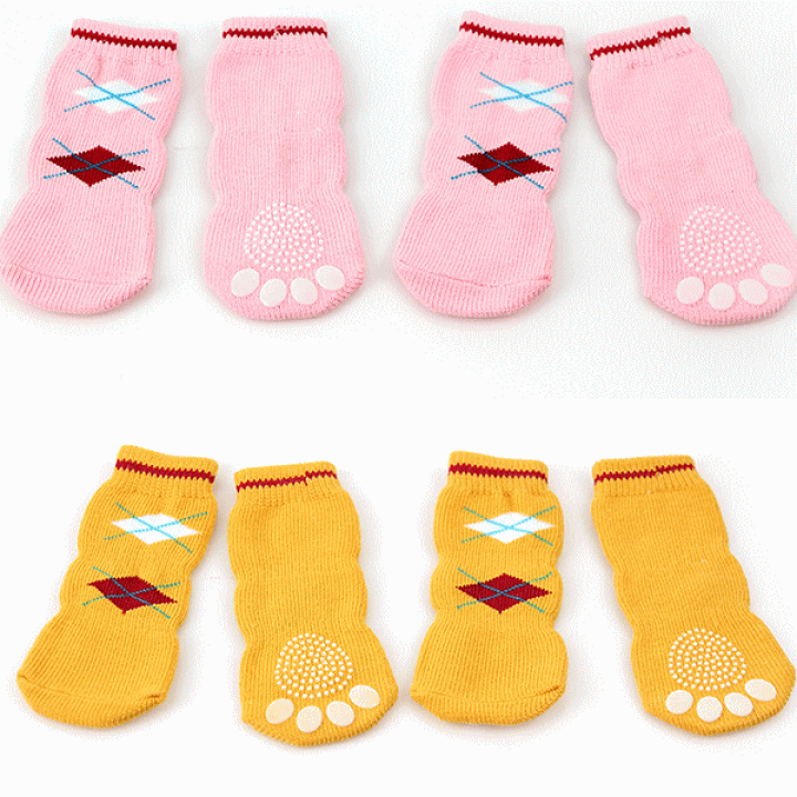 激安通販販売 犬靴下 ソックス くつした 滑り止め ゴム付き 室内 ハイソックス ロングソックス 小型犬 中型犬 大型犬 2xl 5xlサイズ1セット4枚入 メール便送料無料 Desiznworld Com
