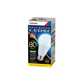 LED電球・電球形 東芝ライテック E26口金 一般電球形 全方向タイプ 白熱電球80W形相当 昼白色 LDA9N-G/80W/2 (LDA9NG80W2) (LDA9N-G/80W後継品)