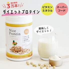 ナイスプロテイン トロピカル （500g） ソイプロテイン おいしい フルーツ 美容 大豆 食事管理 置き換え シェイク 飲みやすい 20代 30代 40代 50代 女性 おすすめ 植物性 たんぱく質 アミノ酸 カルシウム ビタミン 日本製 国産 アイナチュラプレミアム