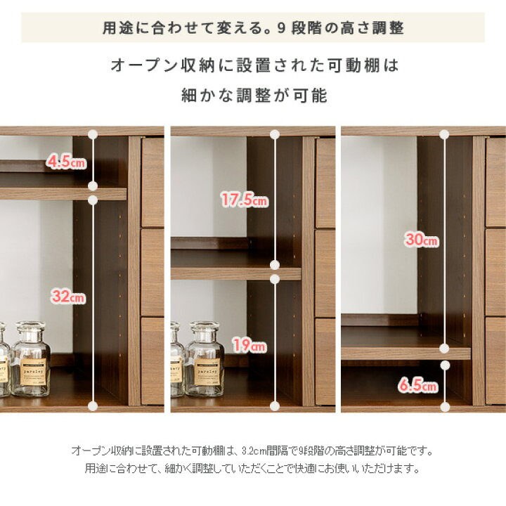 楽天市場】ラック 木製 棚 収納棚 扉付き 収納ラック 収納 インテリア 