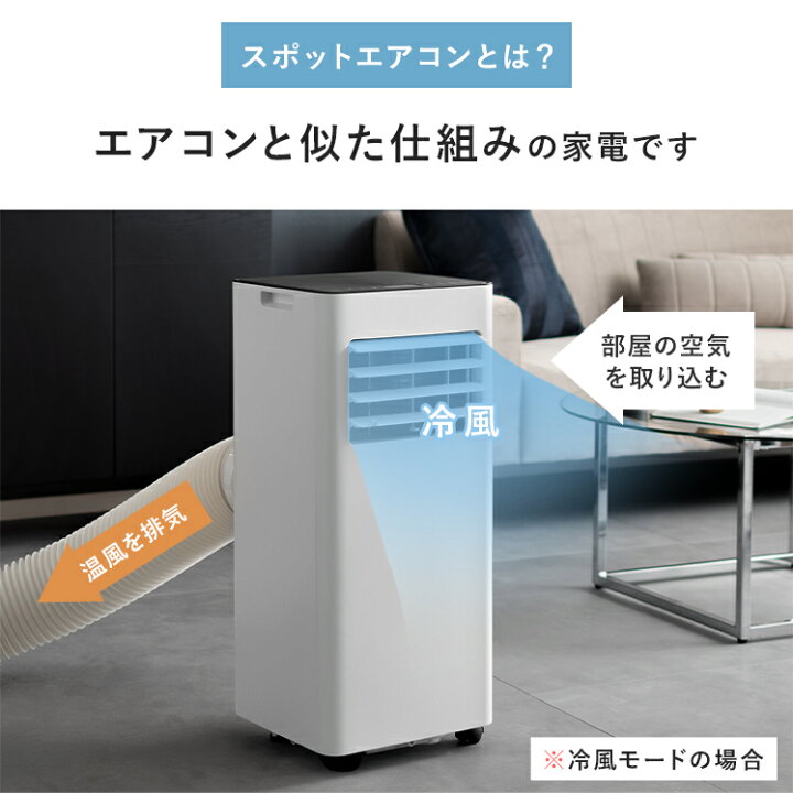 楽天市場】エアコン スポットヒーター 冷風機 移動式エアコン スポット 