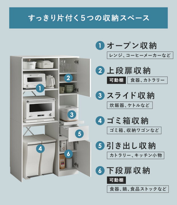 楽天市場】【7/15まで！最大15％OFFクーポン配布中】 キッチン収納