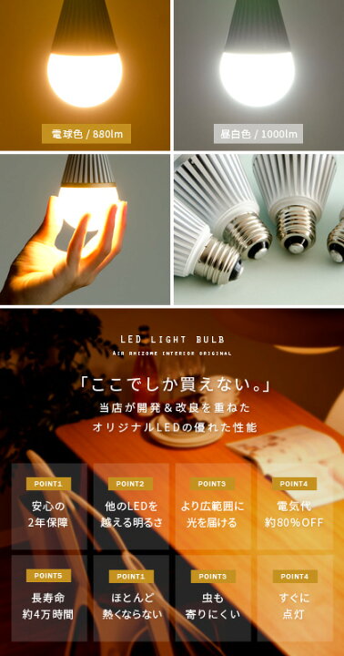 レトロペンダントライト 4個オレンジLED電球9.8W(電球色相当 