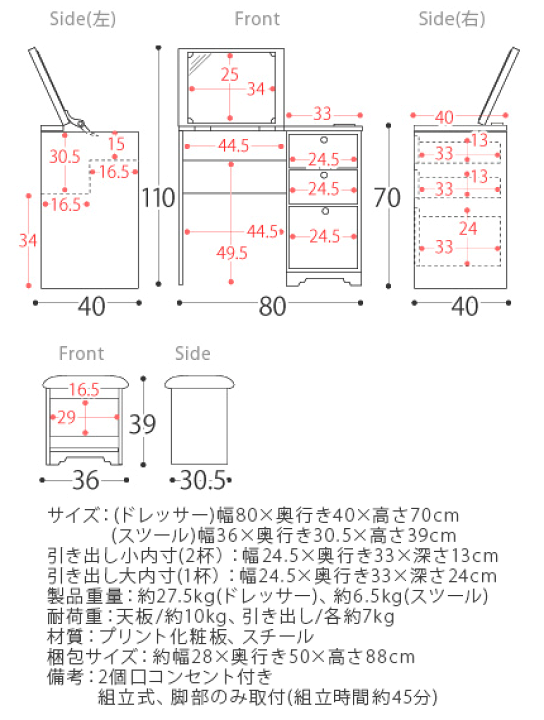 レトロポップなドレッサー レトロポップなドレッサー retrospec レトロスペック