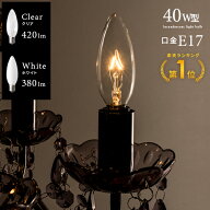 電球 白熱電球 17口金 17mm シャンデリア電球 シャンデリア球 一般電球 フィラメント アンティーク レト…