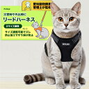 猫 ハーネス 抜けない リード 散歩用 お出かけ ベスト ソフト胸あて 軽量 サイズ調節可 通気メッシュ ねこ ネコ 子猫 …