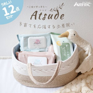 【★お買い物マラソン★ポイント10倍】AIRFRIC 出産祝い おしりふき 男の子 女の子 ギフトセット 手口ふき エンボス加工 厚手 無添加 無香料 ノンアルコール 蓋つき 水分多め やわらか 大判 純
