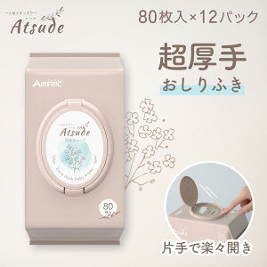 AIRFRIC おしりふき 厚手 大判 純水 99％ 新生児 赤ちゃん ベビー 無添加 無香料 ノンアルコール エンボス