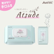 お買い物マラソン【10%OFFクーポン】AIRFRIC 手口ふき 厚手 無添加 無香料 ノンアルコール エンボス加工 …