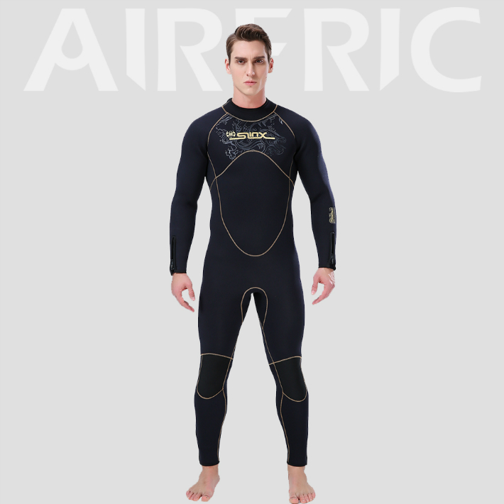 AIRFRIC サイズ交換対応 5mm ウェットスーツ メンズ フルスーツ 裏起毛 バックジップ XD1106 | AIRFRIC