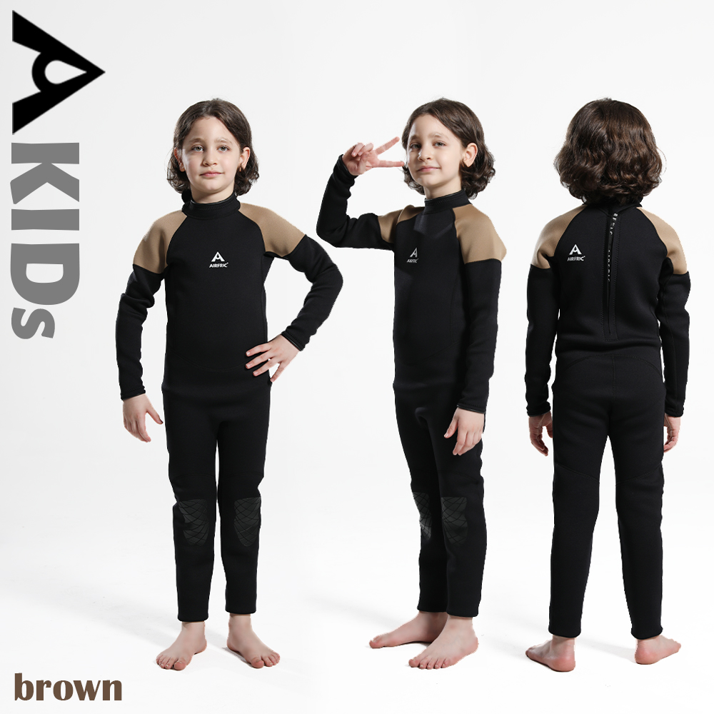 AIRFRIC 子ども ウェットスーツ ウエットスーツ キッズ こども用 3mm フルスーツ バックジップ仕様 ネオプレーン 日焼け止め UVカット  サーフィン 20WKL01 | AIRFRIC