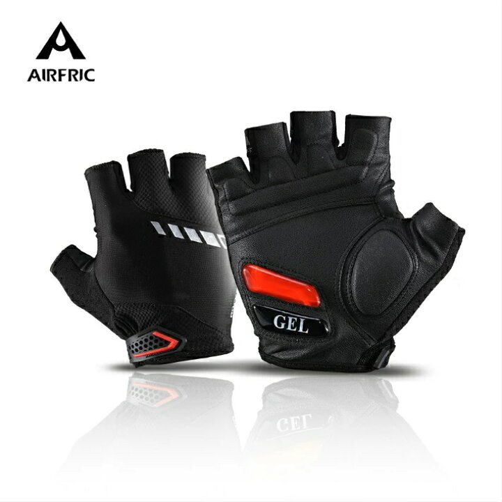 楽天市場 Airfirc 夏用 グローブ 自転車 サイクリンググローブ 指切り 指ぬき サイクリング グローブ 自転車 滑り止め 衝撃吸収 レザー 手袋 登山グローブ おしゃれ S143 Airfric
