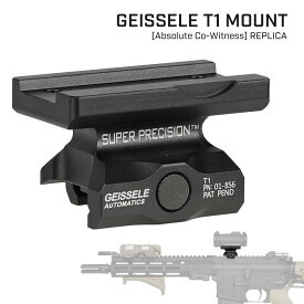 【 良品武品 】 T1/T2 マイクロドット用 GEISSELE T-1 マウント Absolute Co-Witness レプリカ 20mmレール対応 ミドルマウント BK ブラック | Aimpoint Micro T1 T2 T-2 ドットサイト ダットサイト マウント マイクロ エアガン サバゲー カスタムパーツ